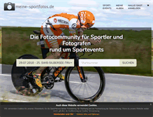 Tablet Screenshot of meine-sportfotos.de